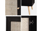 1-Door Sideboard - Black, 80 x 39 x 65.8 cm