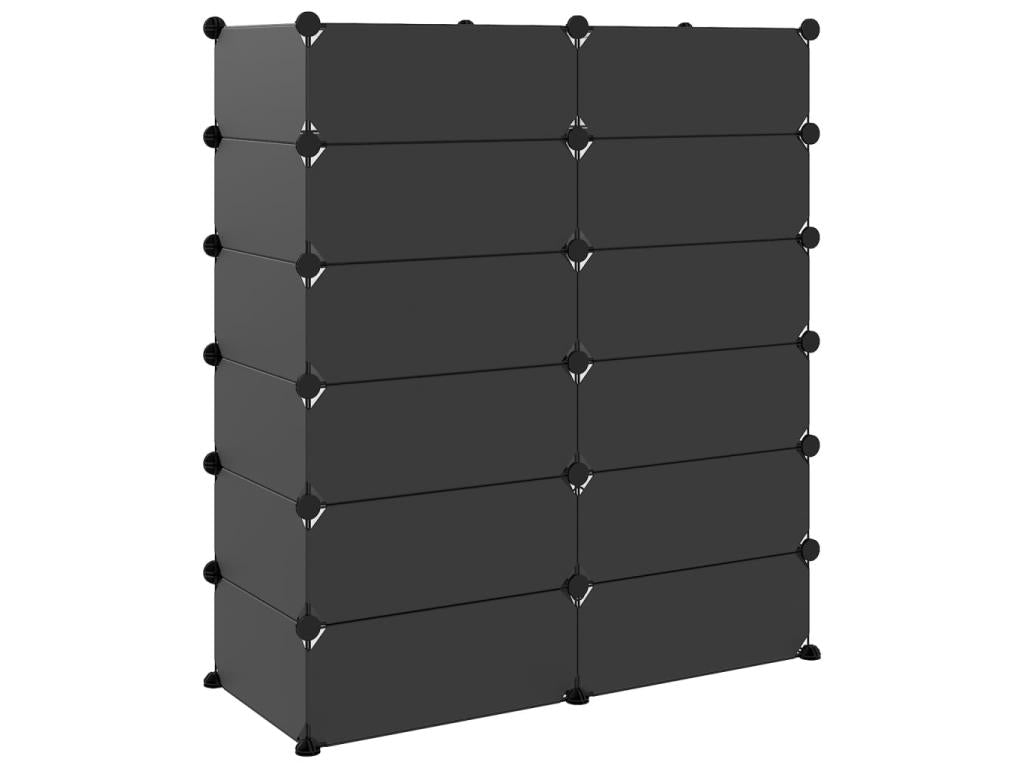 Bookcase - Black, 94.5 x 36.5 x 106