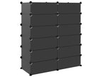 Bookcase - Black, 94.5 x 36.5 x 106