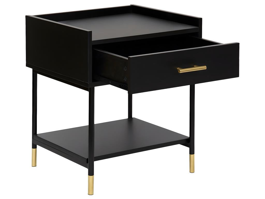 Nightstand - Black, Metal