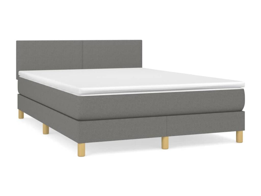 Mattress - with Mattress, Gray, 140 x 200 cm