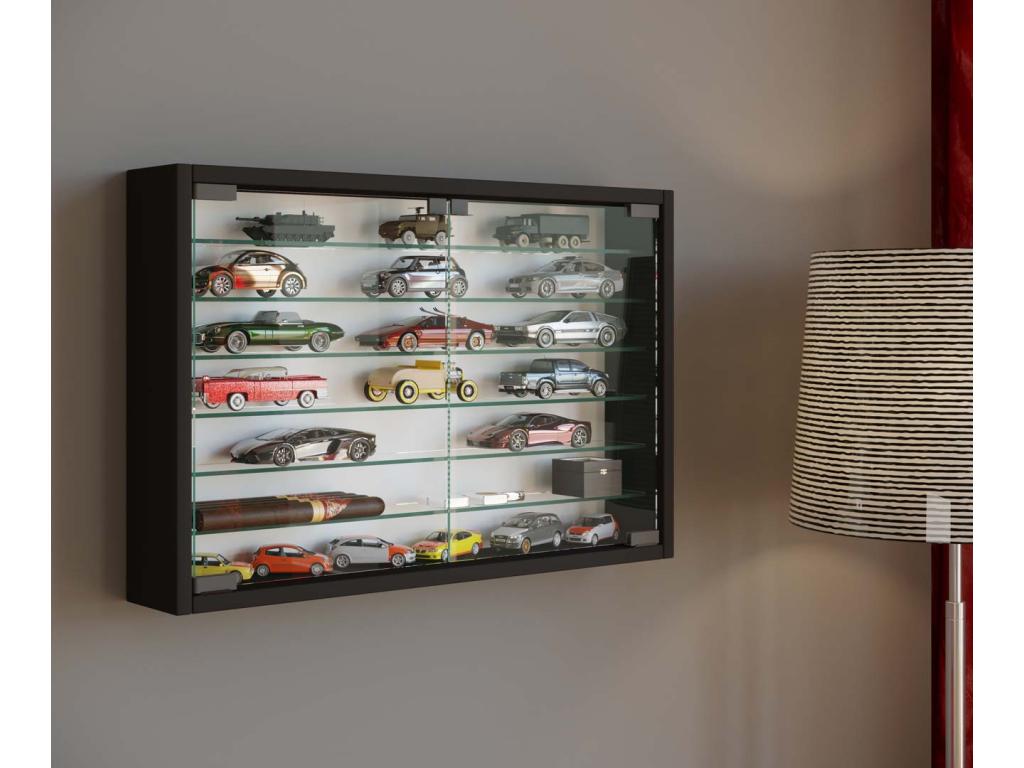 Display Cabinet - Black, Glass
