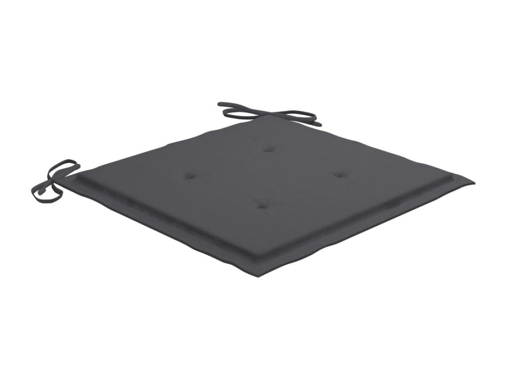 Chair - with Cushions, Gris Anthracite, Wood