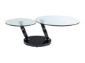 Coffee Table - Black/Transparent, Glass
