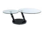 Coffee Table - Black/Transparent, Glass