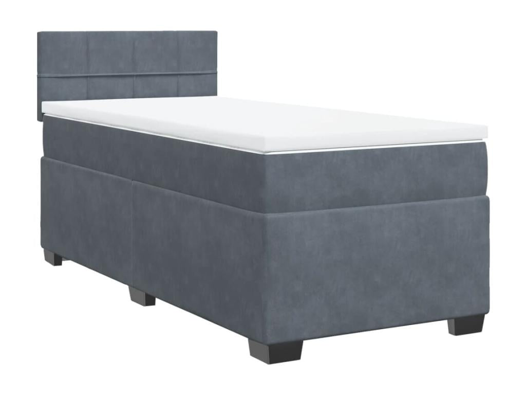 Mattress - with Mattress, Gray, Velvet