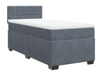 Mattress - with Mattress, Gray, Velvet