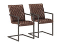 Dining Chairs (Set of 2) - Brown