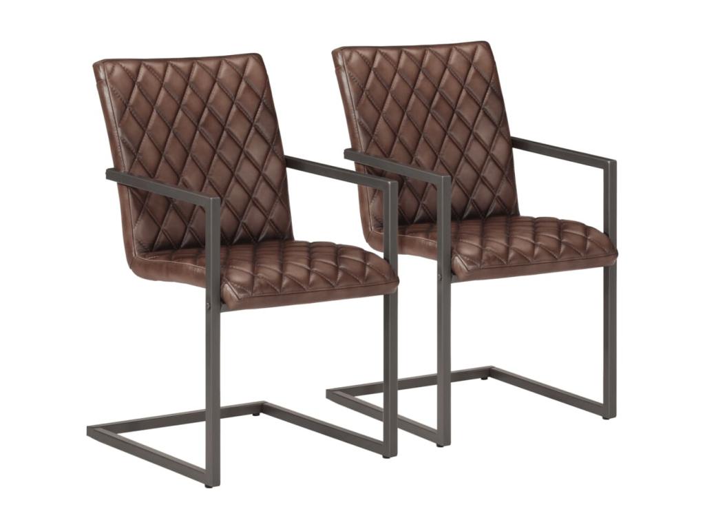 Dining Chairs (Set of 2) - Brown