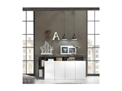 4-Door Sideboard - Gris Anthracite