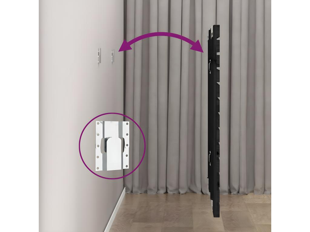 Headboard - Black, 106 x 3 x 91.5 cm